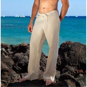 Island Importer Men’s 100% Linen Riviera Pants NWT Sz S-28